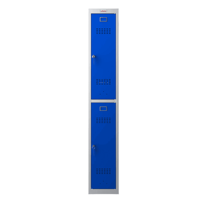 Phoenix PL1230GB blue 2-door locker, front view