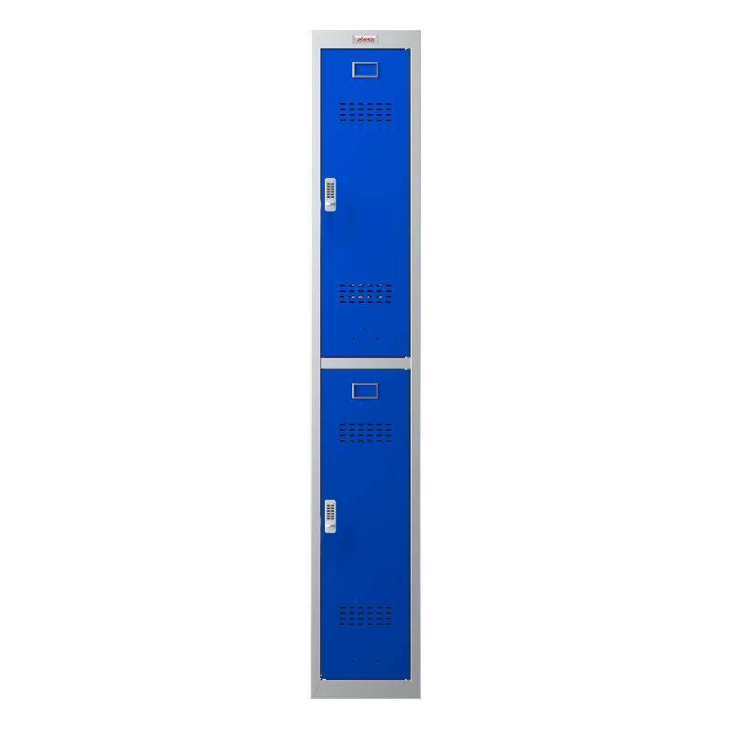 Phoenix PL1230GB blue 2-door locker with electronic lock