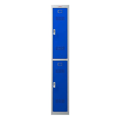 Phoenix PL1230GB blue 2-door locker with electronic lock