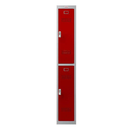 Phoenix PL1230GR locker, red doors, electronic lock option