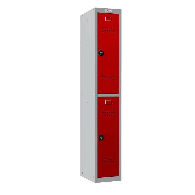 Phoenix PL1233GR locker with combination lock, angled view