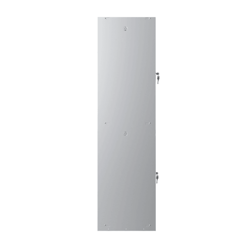 Back view of Phoenix PL1233GG locker, grey finish