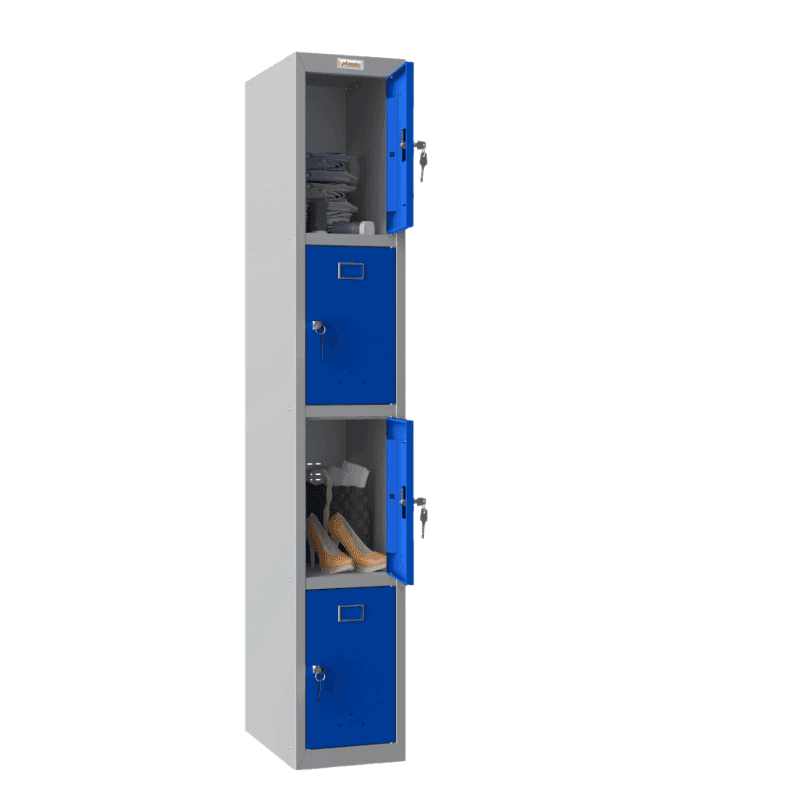 Phoenix PL1430GB locker with open doors, showing storage