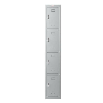 Phoenix PL1430GG 4-door locker, front view, electronic lock