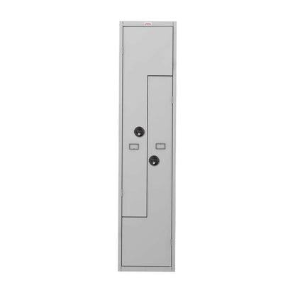 picture of Phoenix PLZ1240GG Personal Z Lockers, 1 Column, 2 Door, Grey