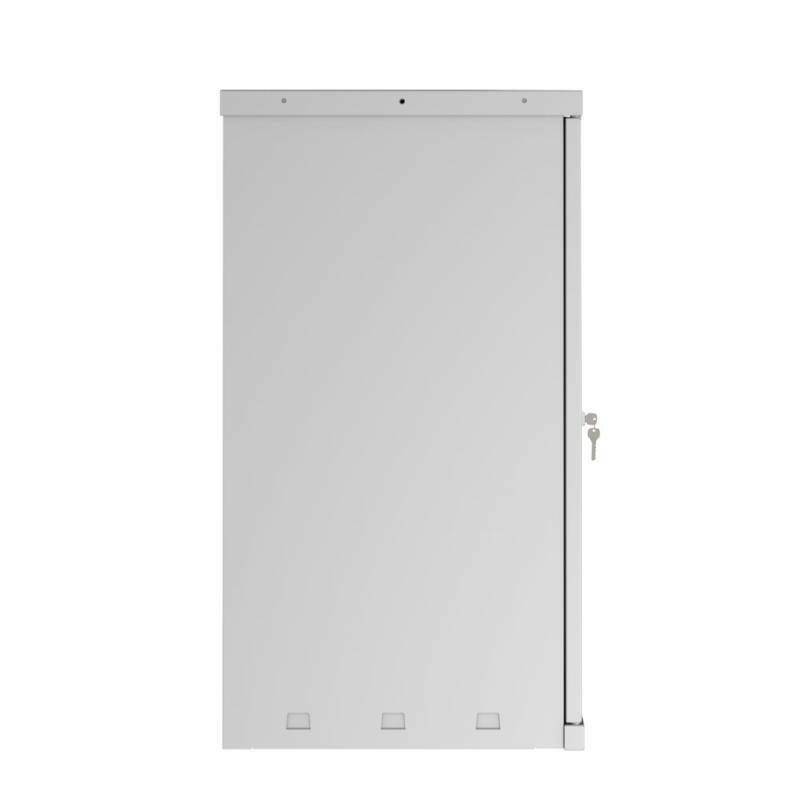 Side view of Phoenix SC1010GG grey storage cupboard