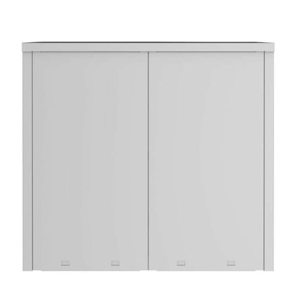 Back view of Phoenix SC1010GG grey storage cupboard