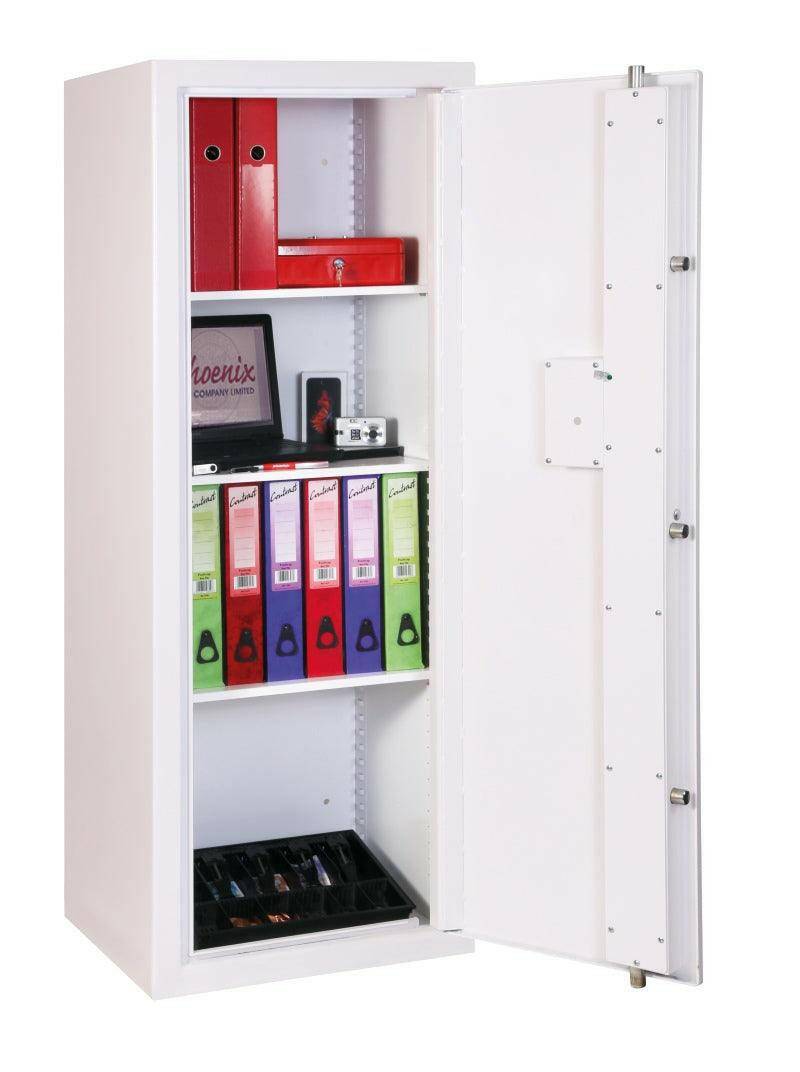 Interior view of Phoenix SecurStore SS1163 Safe with shelves