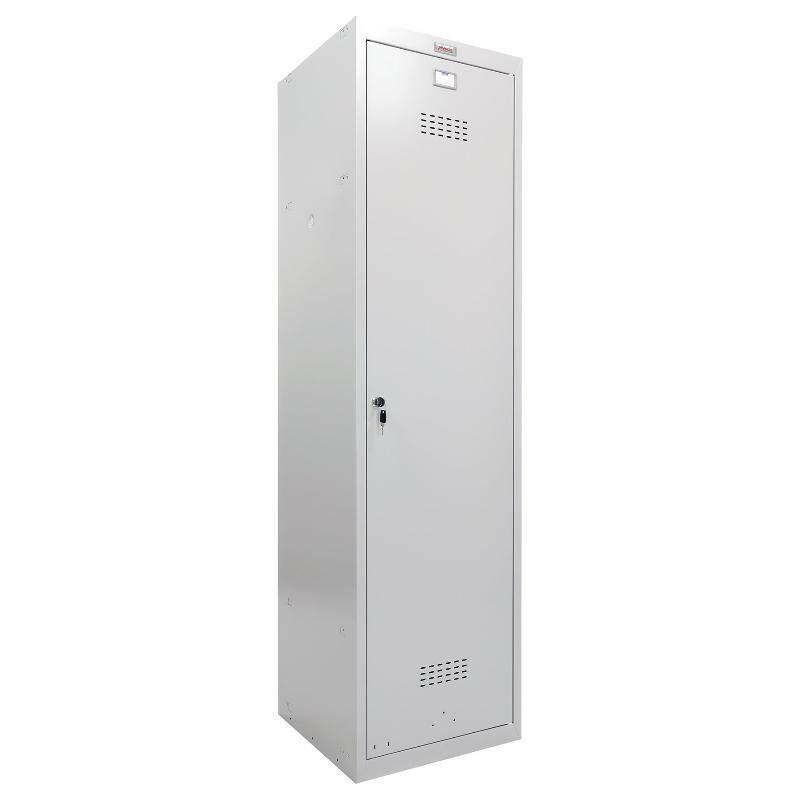 Phoenix Utility UL1150 grey single door locker, closed view