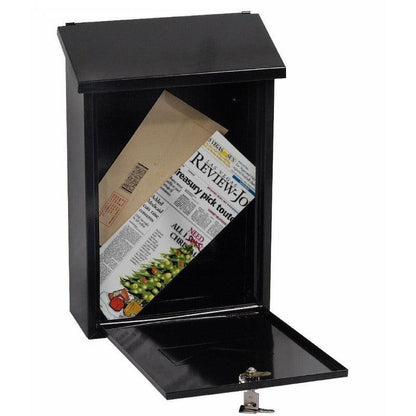 picture of the Phoenix Villa MB0114 Top-Loading Black Post Box