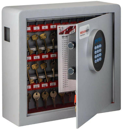 Open Securikey Key Cabinet 38 with keys inside