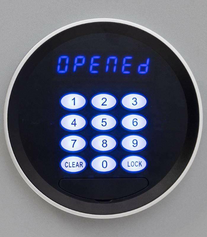 Close-up of electronic keypad on Securikey Key Cabinet