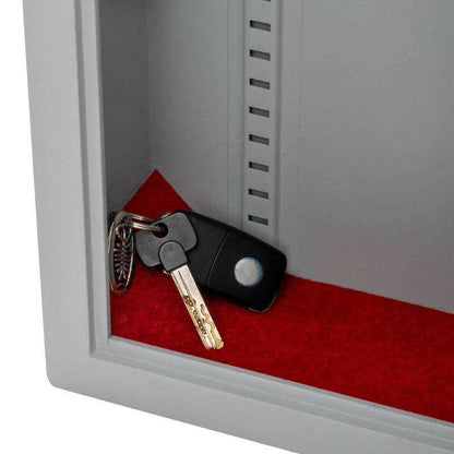 Interior of Securikey key cabinet with keys inside