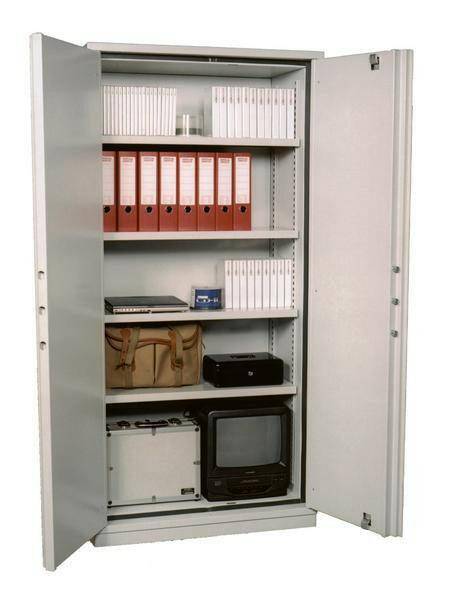 Securikey Fire Stor 1024 S1 fire cabinet with open doors