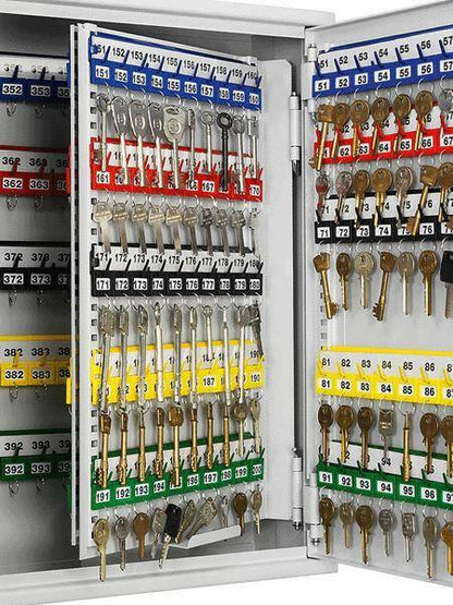 Interior of Securikey Key Vault with organized keys