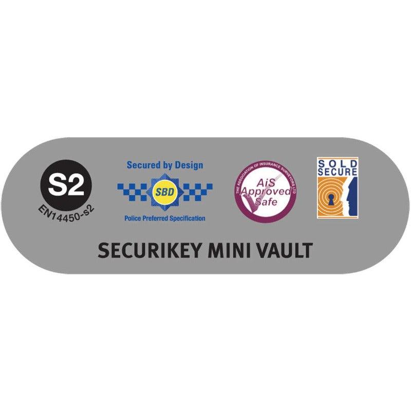 picture of the Securikey Mini Vault 0 Silver S2 Safe, 18 Litres