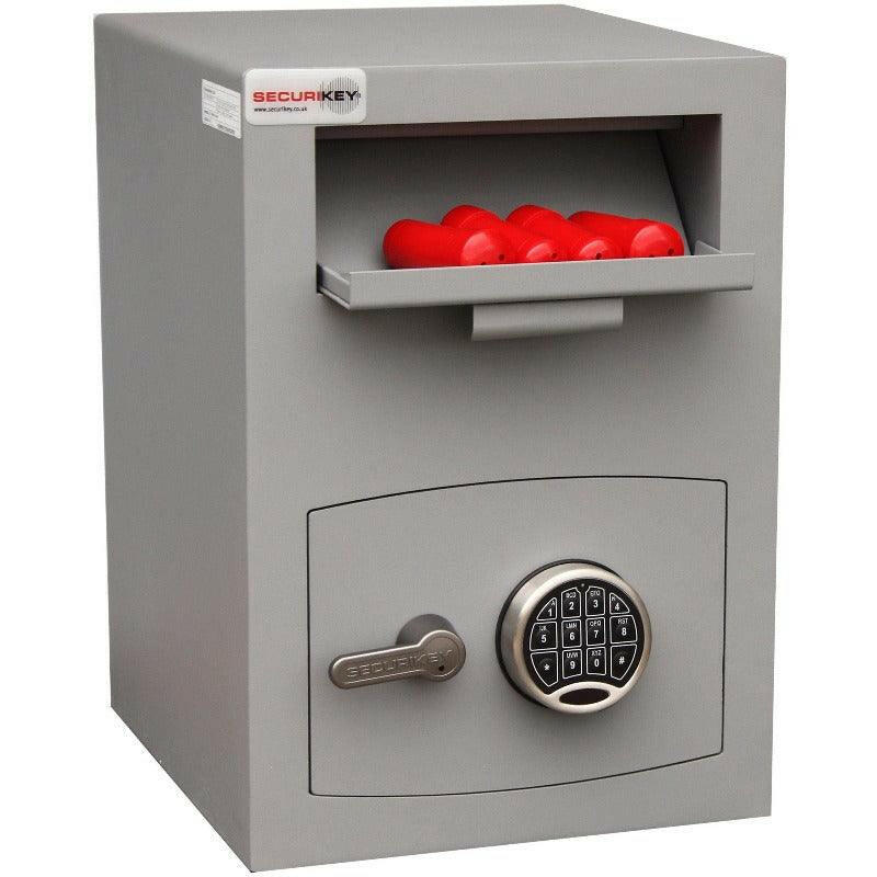 picture of the Securikey Mini Vault 2 Silver Deposit Safe, 34 Litres